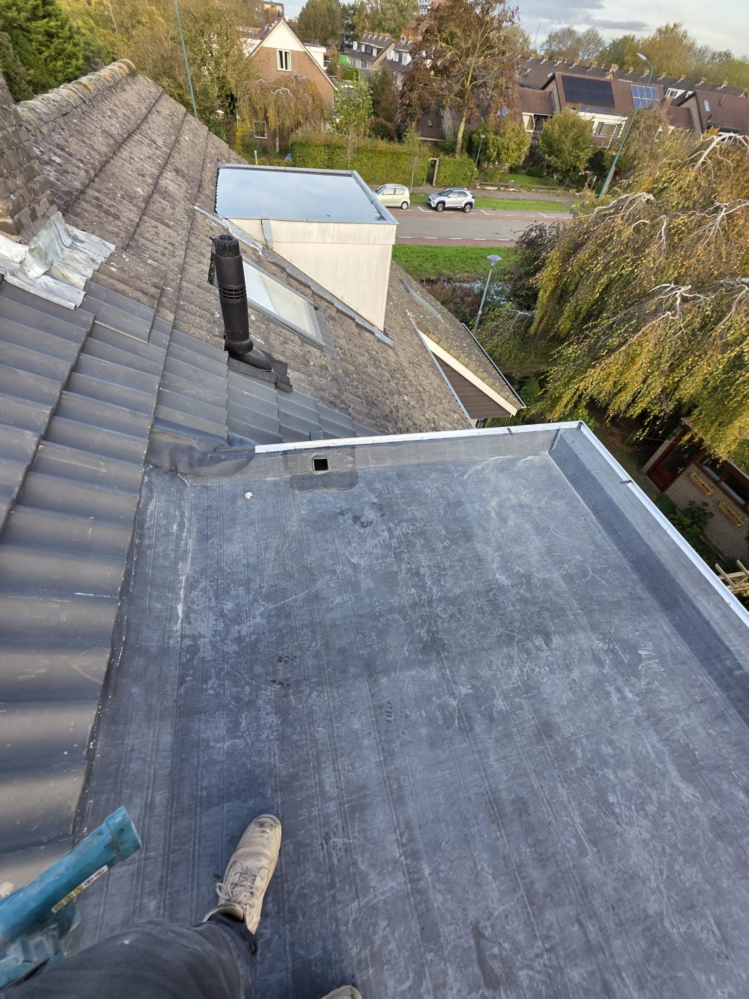 Nieuw EPDM plat dak